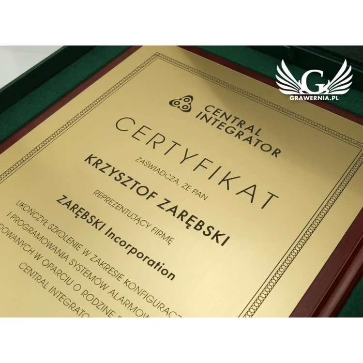 Classic Exclusive Certificate - DCE001