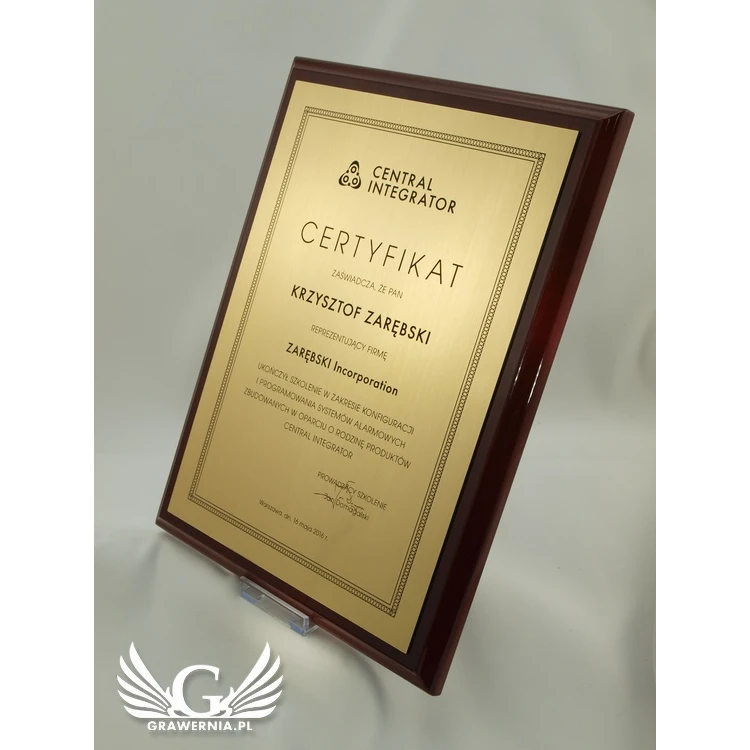 Classic Exclusive Certificate - DCE001