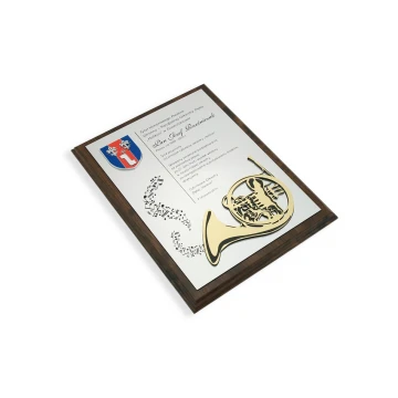 Diploma for a musician with embossed musical instrument graphic - SL043