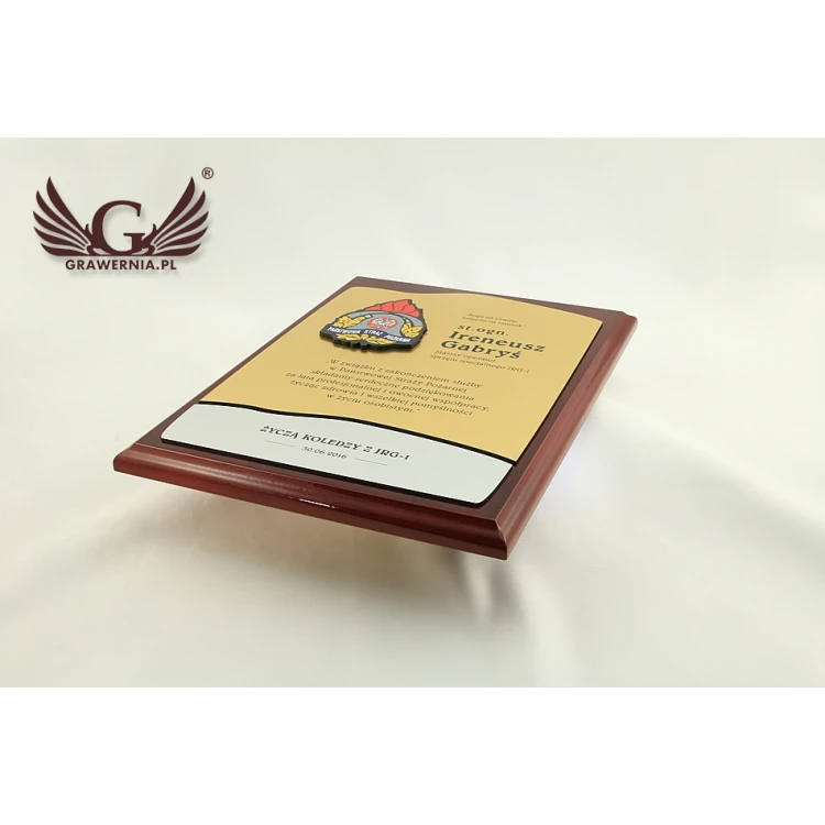 Diploma for Firefighter - GOLD - DUV006 - UV Digital Print