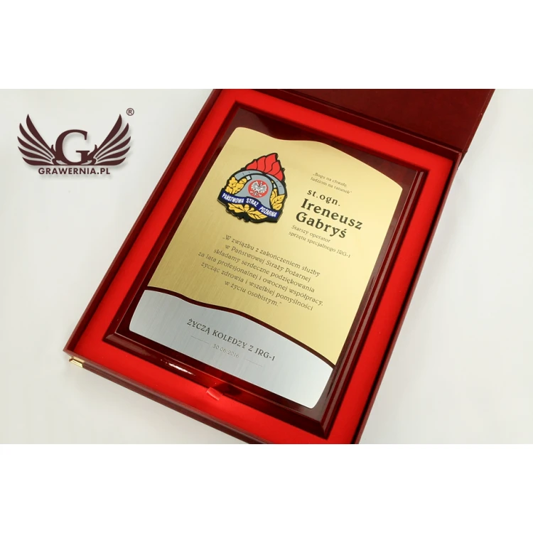 Diploma for Firefighter - GOLD - DUV006 - UV Digital Print