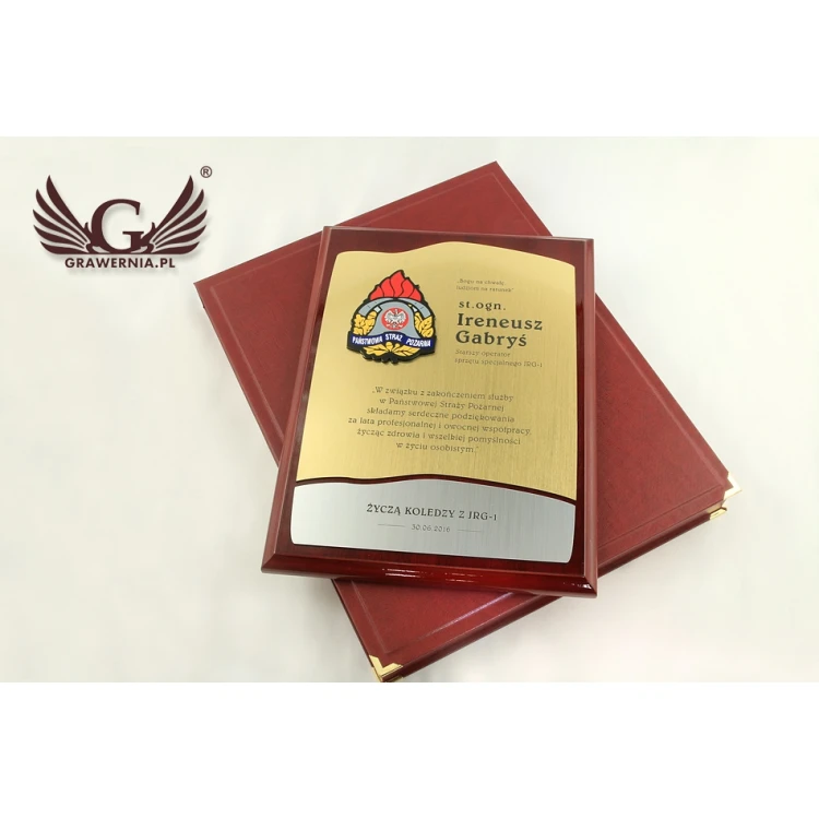 Diploma for Firefighter - GOLD - DUV006 - UV Digital Print