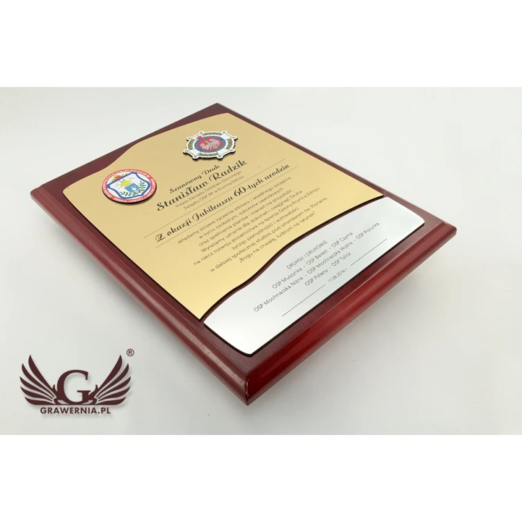 Diploma for Firefighter - GOLD - DUV006 - UV Digital Print