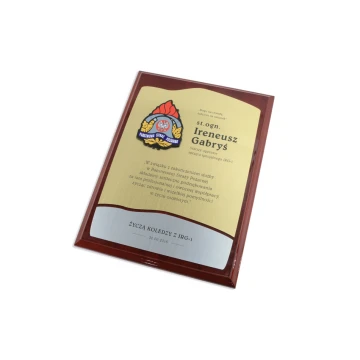 Diploma for Firefighter - GOLD - DUV006 - UV Digital Print