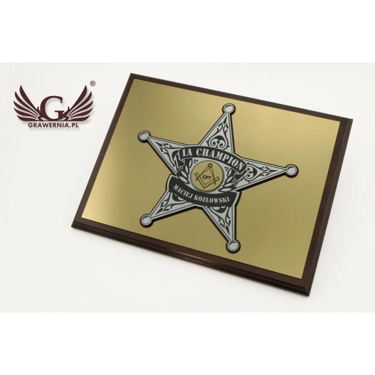 DIPLOMA FOR BOSS - SHERIFF'S STAR - SL029