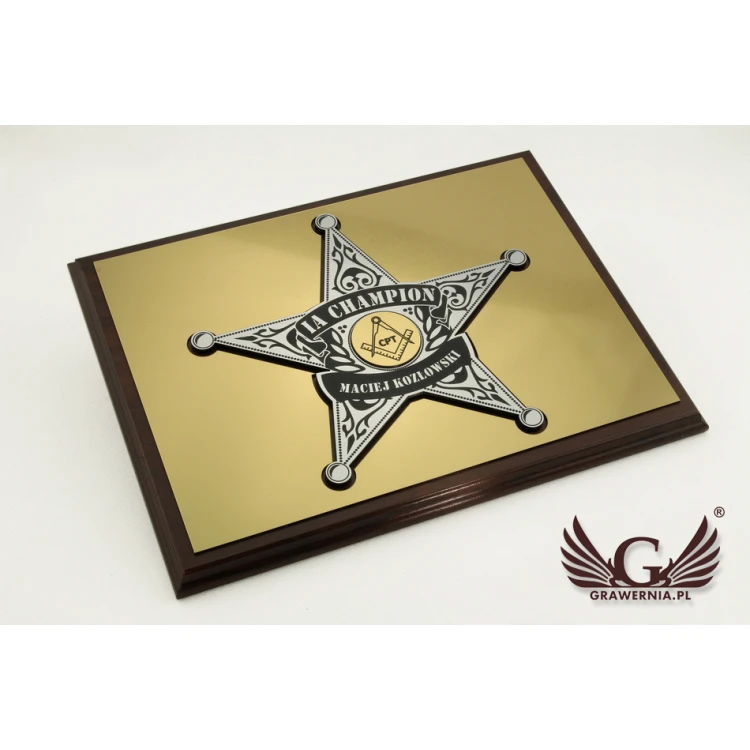 DIPLOMA FOR BOSS - SHERIFF'S STAR - SL029