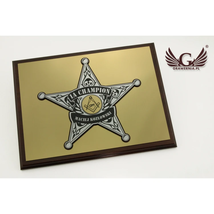 DIPLOMA FOR BOSS - SHERIFF'S STAR - SL029
