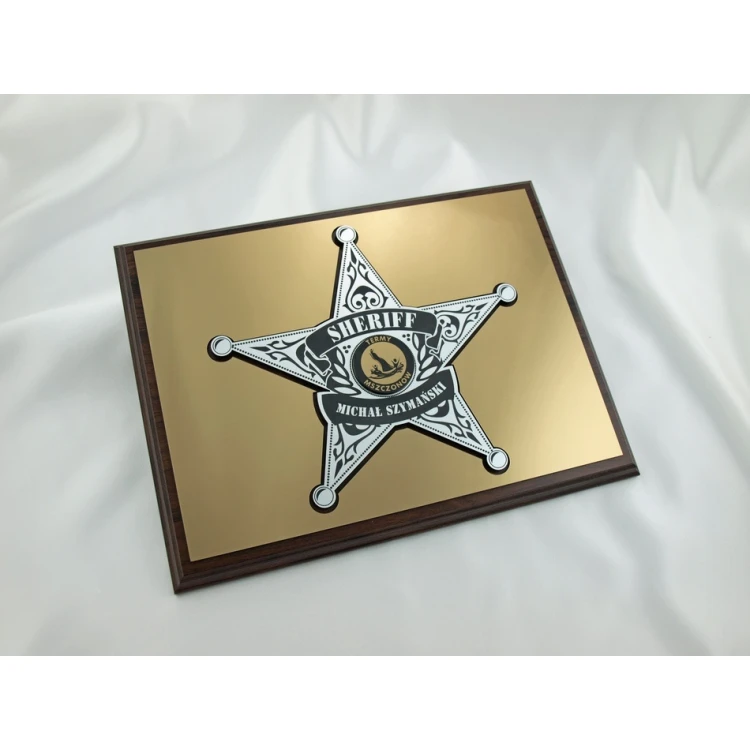DIPLOMA FOR BOSS - SHERIFF'S STAR - SL029