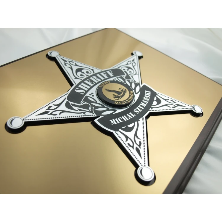 DIPLOMA FOR BOSS - SHERIFF'S STAR - SL029