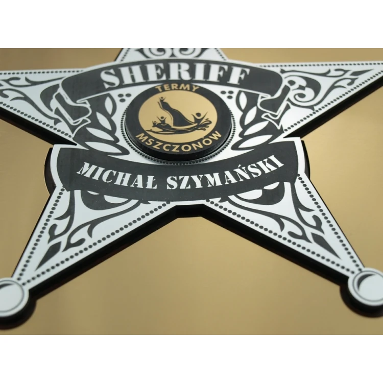 DIPLOMA FOR BOSS - SHERIFF'S STAR - SL029