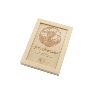 Harvest Festival Diploma 2 in Wooden Frame - A5 - Laser Engraved - NAT011
