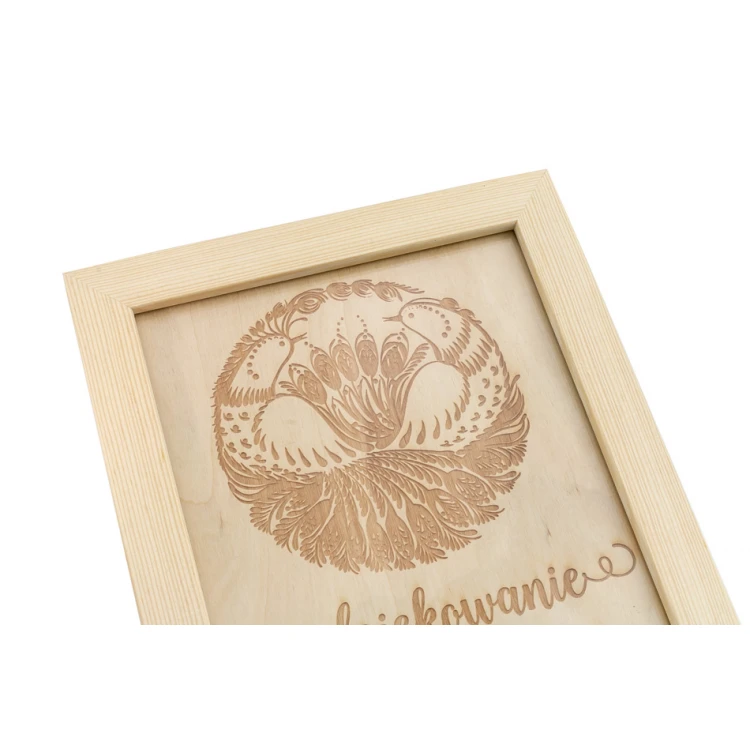 Harvest Festival Diploma 2 in Wooden Frame - A5 - Laser Engraved - NAT011