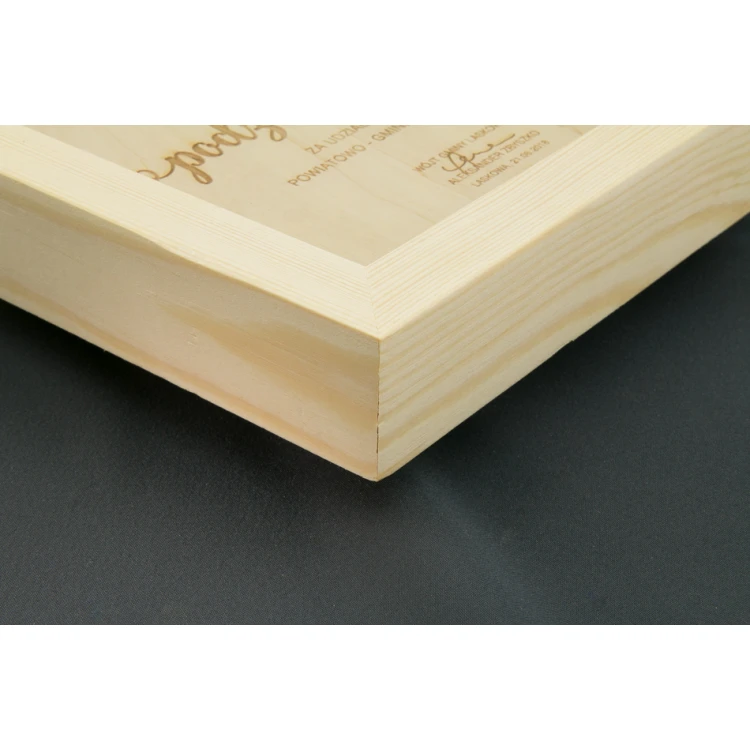 Harvest Festival Diploma 2 in Wooden Frame - A5 - Laser Engraved - NAT011