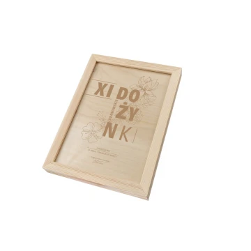 Harvest Festival Diploma in Wooden Frame - A4 - Laser Engraved - NAT006