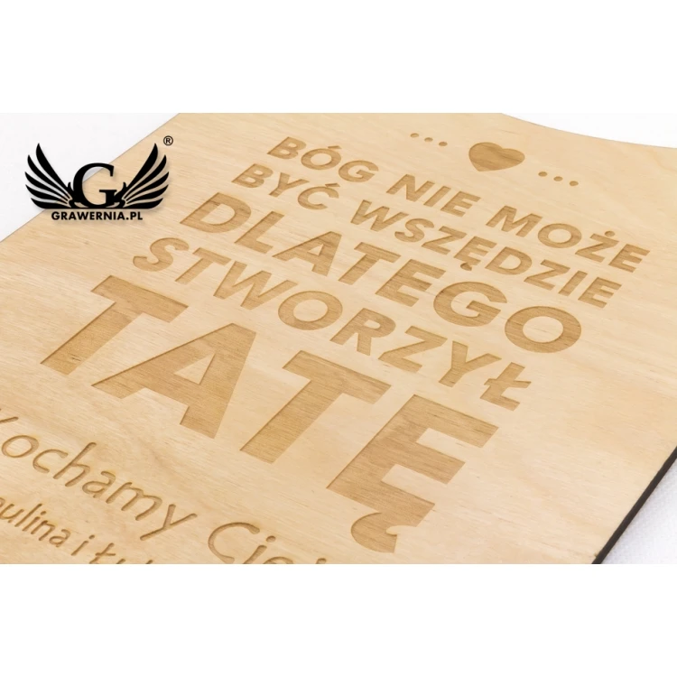 Wooden Diploma for Super Dad - size 210x297mm (A4) - DRE005