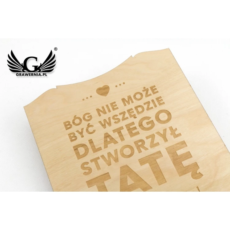 Wooden Diploma for Super Dad - size 210x297mm (A4) - DRE005