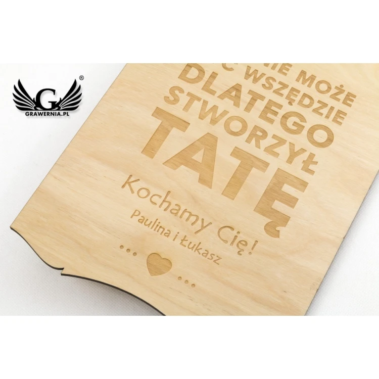Wooden Diploma for Super Dad - size 210x297mm (A4) - DRE005