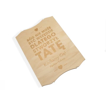 Wooden Diploma for Super Dad - size 210x297mm (A4) - DRE005