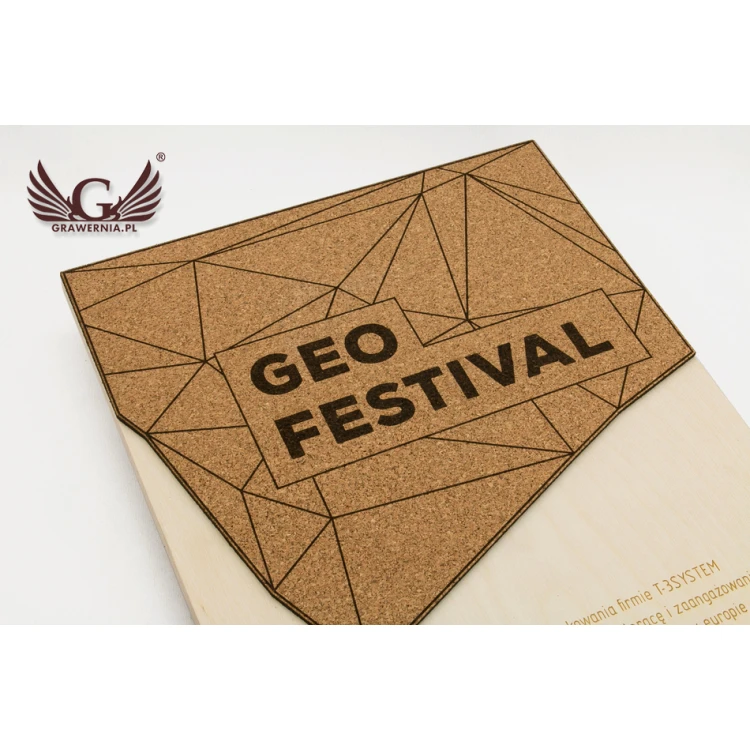 GEO Wooden Diploma - 400x300mm - Laser Engraved - NAT019
