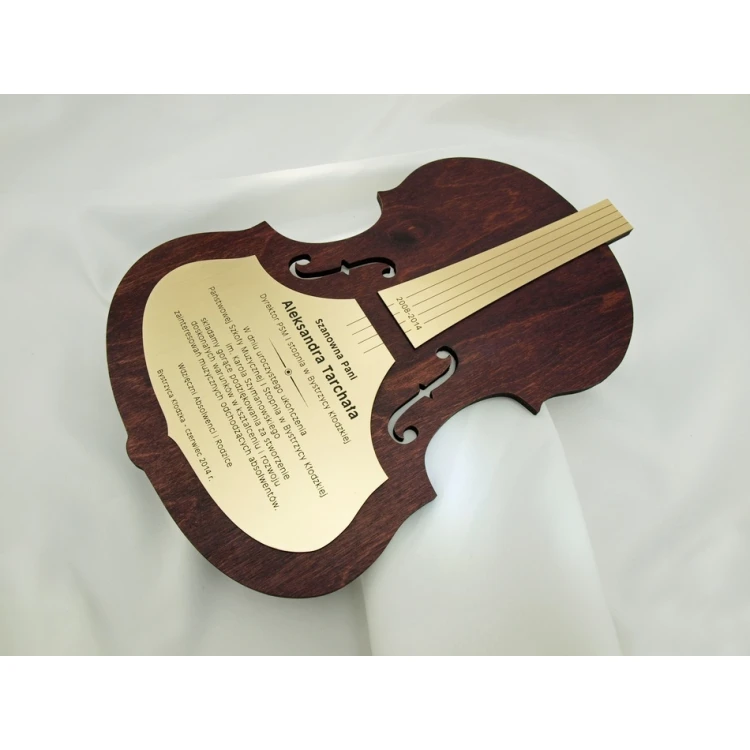 WOODEN DIPLOMA VIOLIN 3 - DRE011