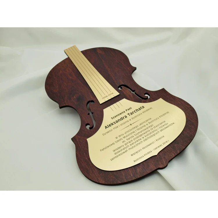 WOODEN DIPLOMA VIOLIN 3 - DRE011