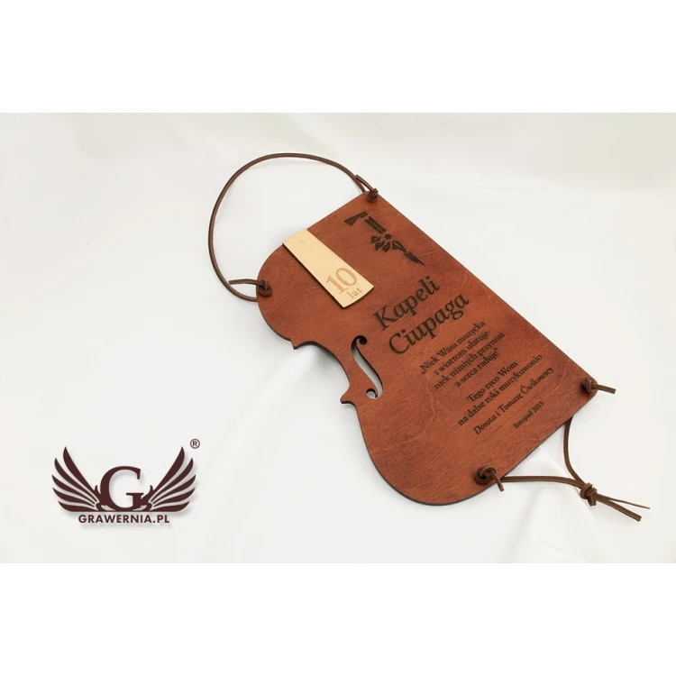 WOODEN DIPLOMA VIOLIN - DRE004