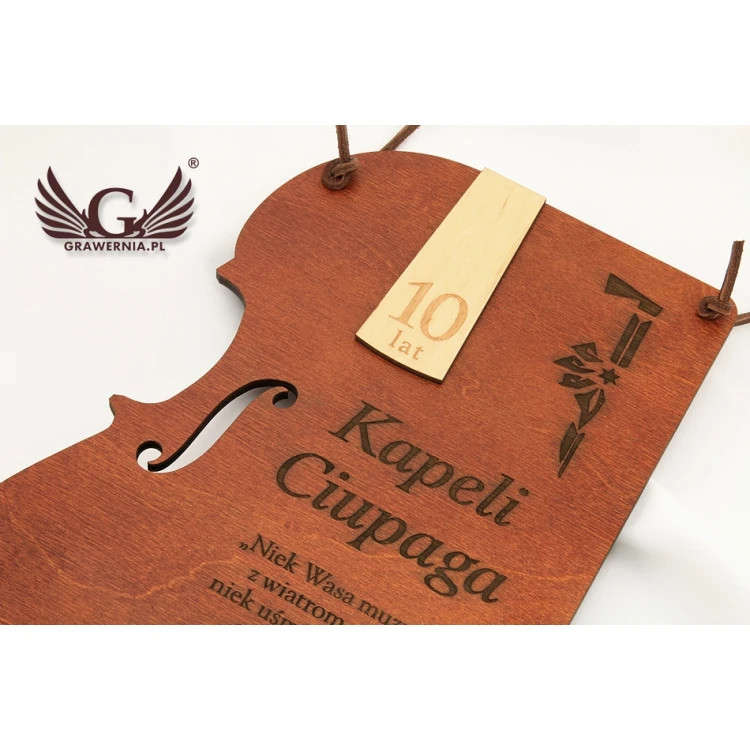 WOODEN DIPLOMA VIOLIN - DRE004
