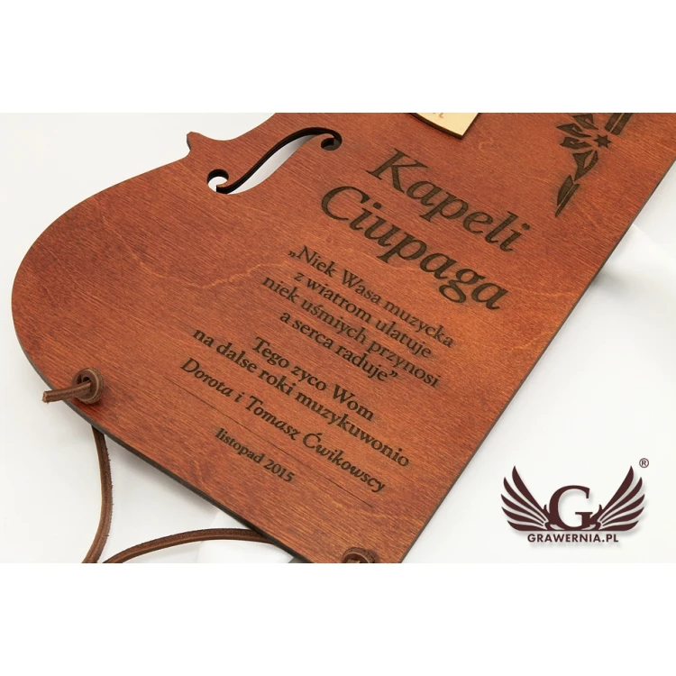 WOODEN DIPLOMA VIOLIN - DRE004