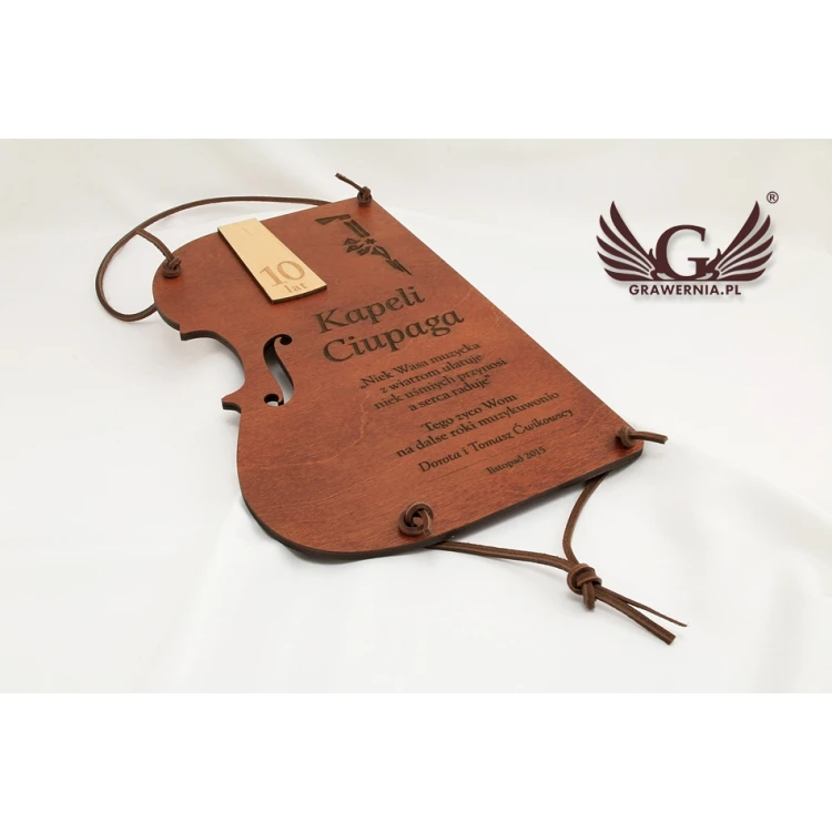 WOODEN DIPLOMA VIOLIN - DRE004