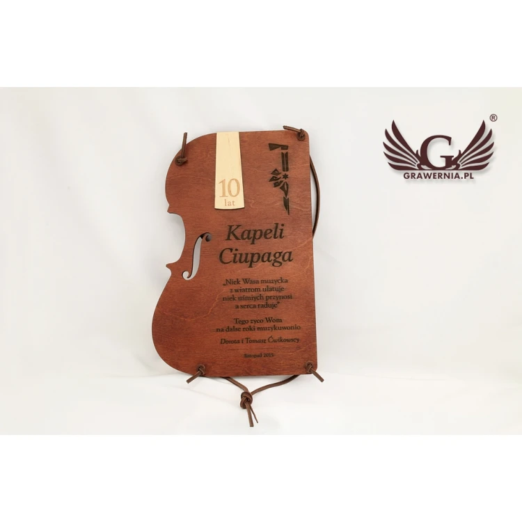 WOODEN DIPLOMA VIOLIN - DRE004