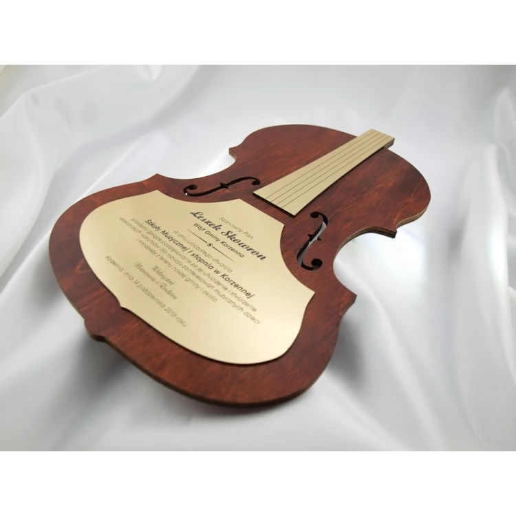 WOODEN DIPLOMA VIOLIN 2 - DRE010