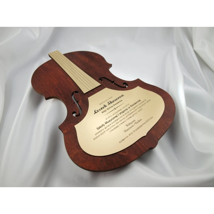 WOODEN DIPLOMA VIOLIN 2 - DRE010