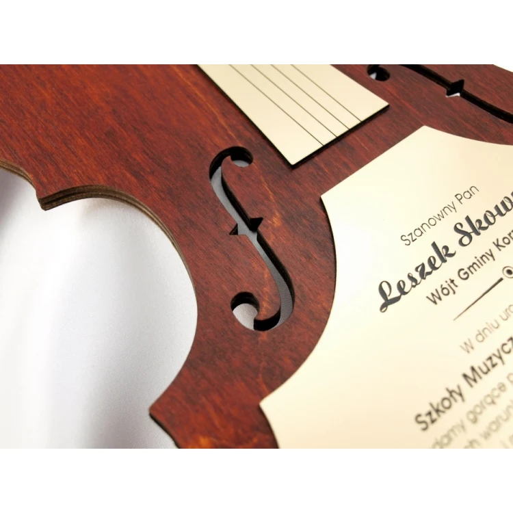 WOODEN DIPLOMA VIOLIN 2 - DRE010