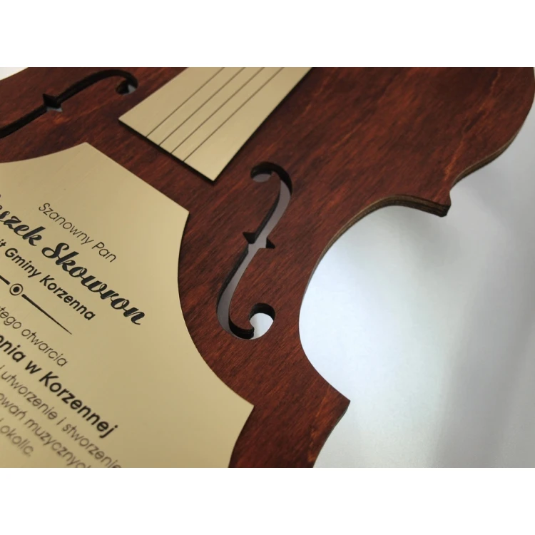 WOODEN DIPLOMA VIOLIN 2 - DRE010