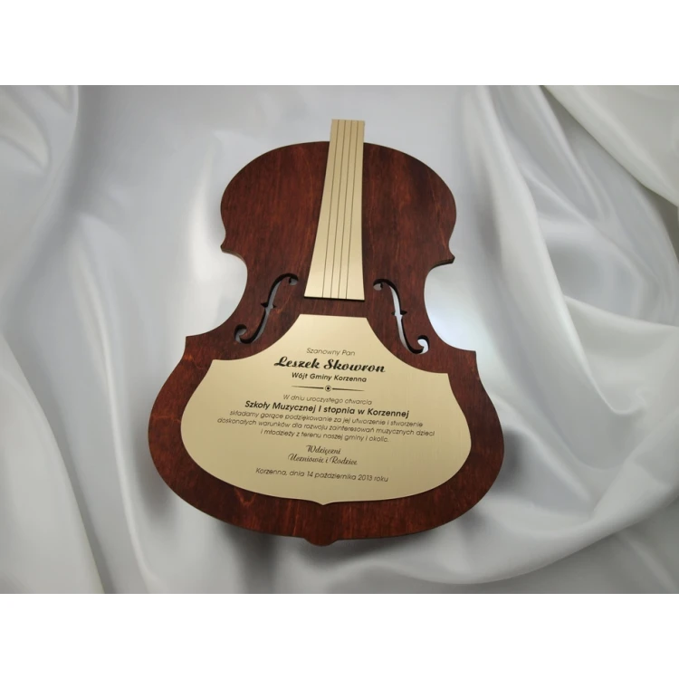 WOODEN DIPLOMA VIOLIN 2 - DRE010
