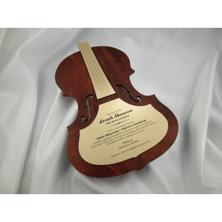 WOODEN DIPLOMA VIOLIN 2 - DRE010