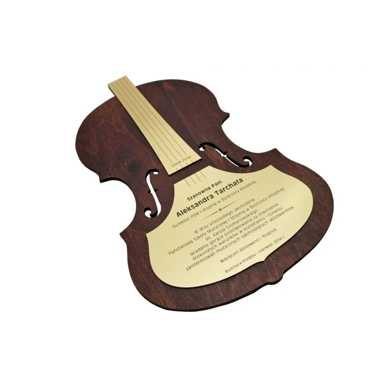 WOODEN DIPLOMA VIOLIN 3 - DRE011