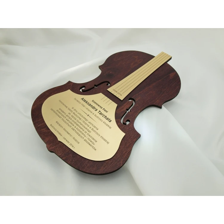 WOODEN DIPLOMA VIOLIN 3 - DRE011