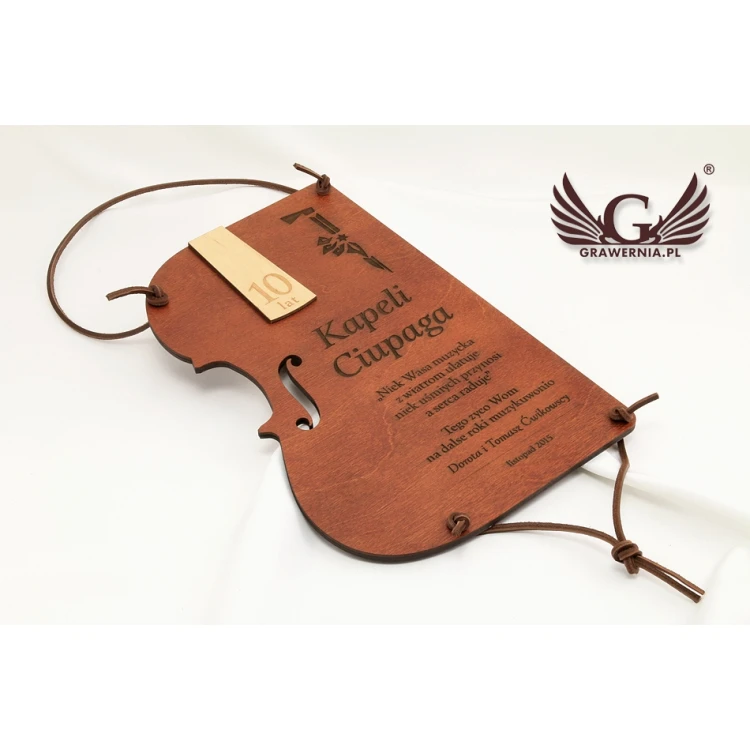 WOODEN DIPLOMA VIOLIN - DRE004