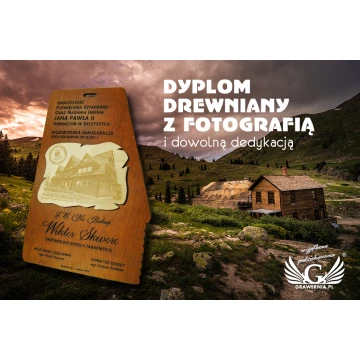 WOODEN CERTIFICATE WITH PHOTO - DRE003