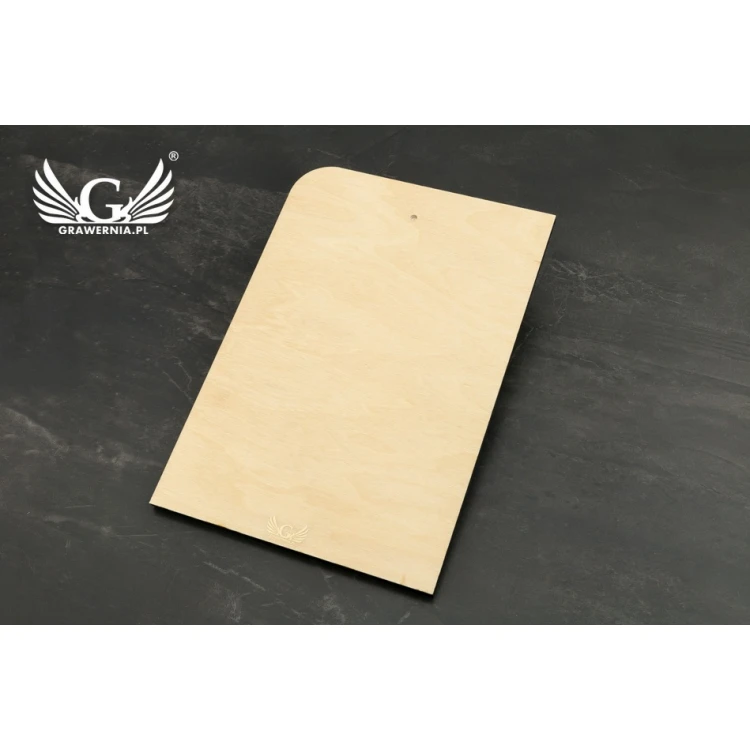 Engraved Wooden Diploma with Laminate - Dimensions 279x192mm - DRE012
