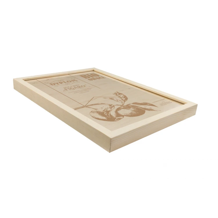 EKO 2 Diploma in Wooden Frame - A3 - Laser Engraved - NAT016