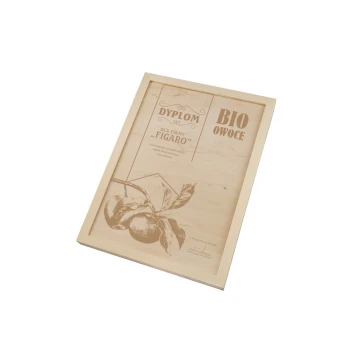 EKO 2 Diploma in Wooden Frame - A3 - Laser Engraved - NAT016