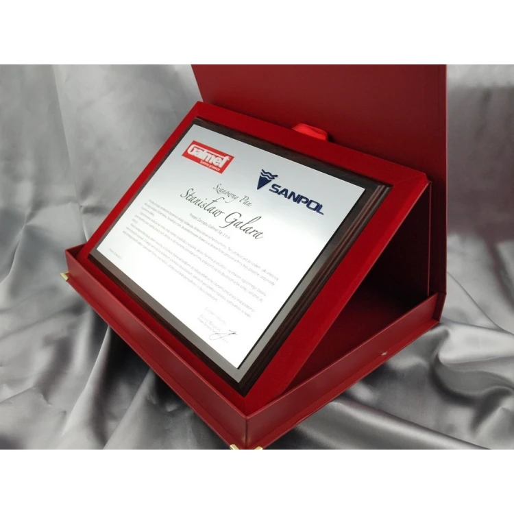 Congratulatory Diploma with Two Embossed Company Logos - SL024