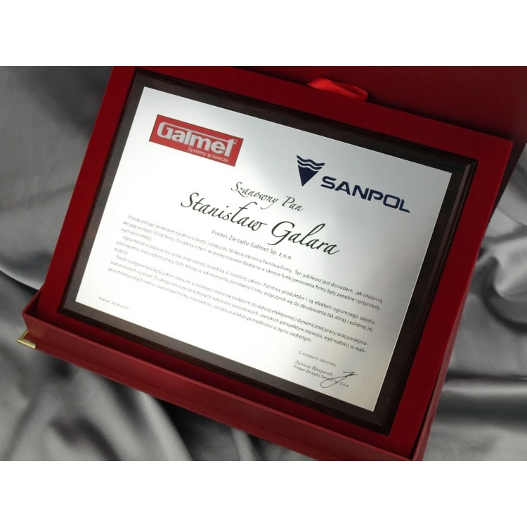 Congratulatory Diploma with Two Embossed Company Logos - SL024