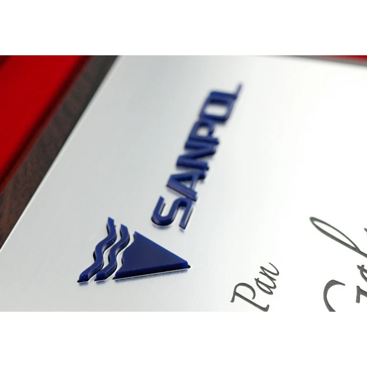 Congratulatory Diploma with Two Embossed Company Logos - SL024