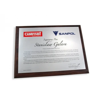 Congratulatory Diploma with Two Embossed Company Logos - SL024