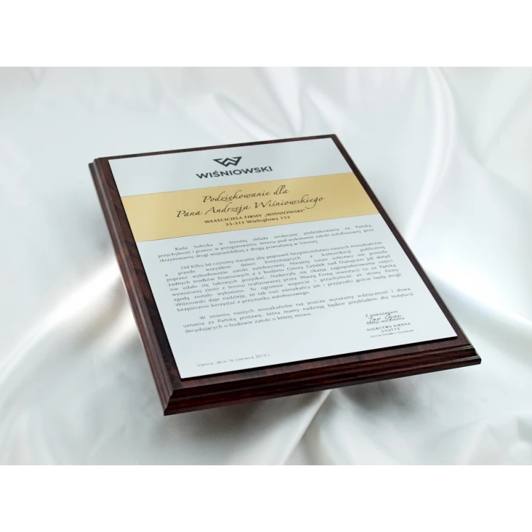LASER ENGRAVED RECOGNITION DIPLOMA - vertical - DS034