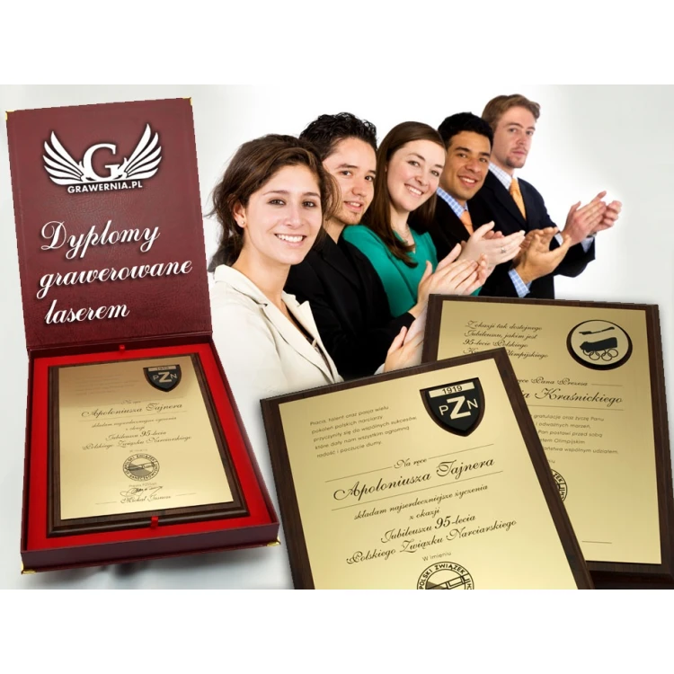 ANNIVERSARY LASER ENGRAVED DIPLOMA - vertical - SL037