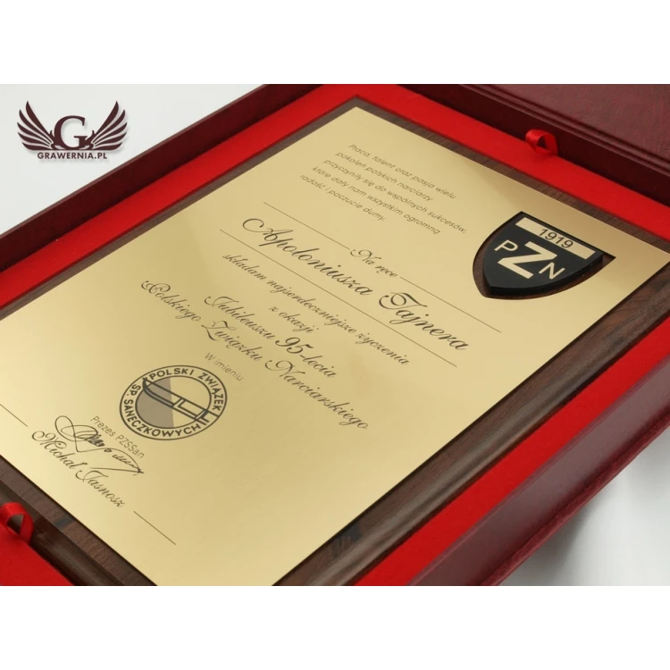ANNIVERSARY LASER ENGRAVED DIPLOMA - vertical - SL037